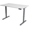 Grey Top Sit Stand Desk