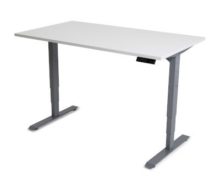 Grey Top Sit Stand Desk