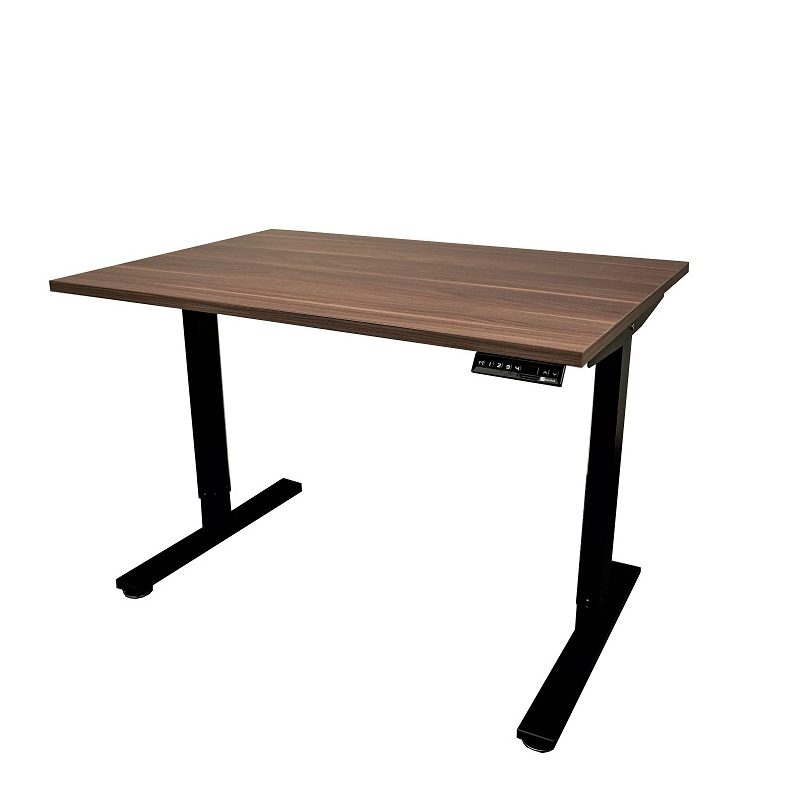Walnut Top Height Adjustable Electric Standing Desk