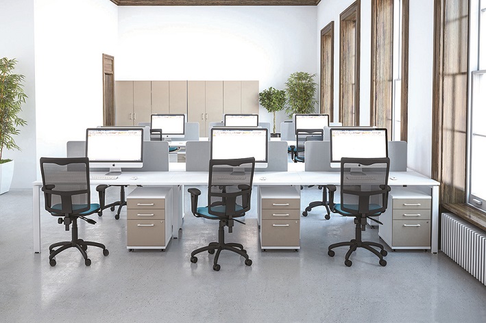 Lyra Bench Desks - Floyds Office Furniture, Hampshire, UK.