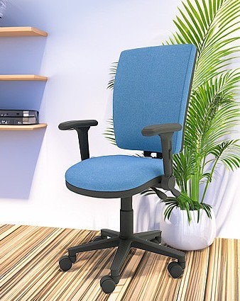 Synq Ergonomic Fabric Squared Back Operator Chair