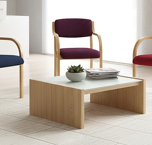 <h3>Tyson- Beech Framed Meeting ArmChair with Upholstered and Padded Seat and Backrest