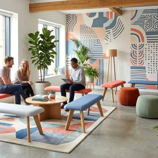 <h3>Nordic Versatile Contemporary Bench Seating for Meeting & Breakout