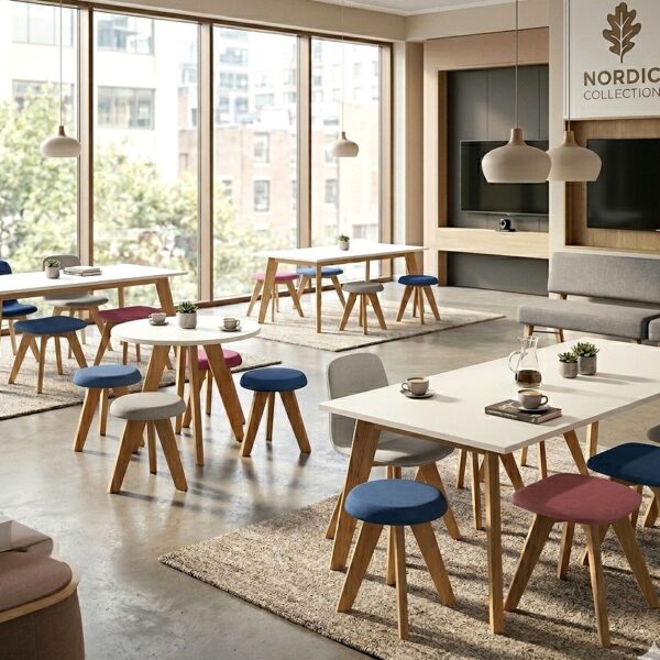<h3>Nordic Versatile Contemporary Tables for Meeting, Breakout, and Reception.
